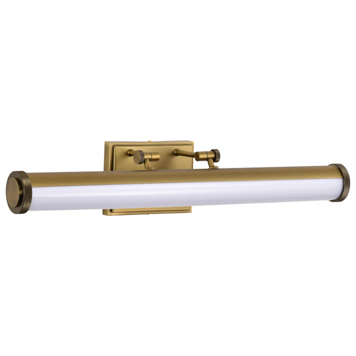 SATCO/NUVO Cora 24 Inch LED Vanity 20W 1600Lm CCT Selectable 3000K/4000K/5000K 90 CRI 120V Vintage Brass Finish Acrylic Lens (62-2372)