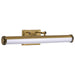 SATCO/NUVO Cora 24 Inch LED Vanity 20W 1600Lm CCT Selectable 3000K/4000K/5000K 90 CRI 120V Vintage Brass Finish Acrylic Lens (62-2372)