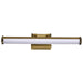 SATCO/NUVO Cora 24 Inch LED Vanity 20W 1600Lm CCT Selectable 3000K/4000K/5000K 90 CRI 120V Vintage Brass Finish Acrylic Lens (62-2372)