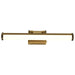 SATCO/NUVO Cora 24 Inch LED Vanity 20W 1600Lm CCT Selectable 3000K/4000K/5000K 90 CRI 120V Vintage Brass Finish Acrylic Lens (62-2372)