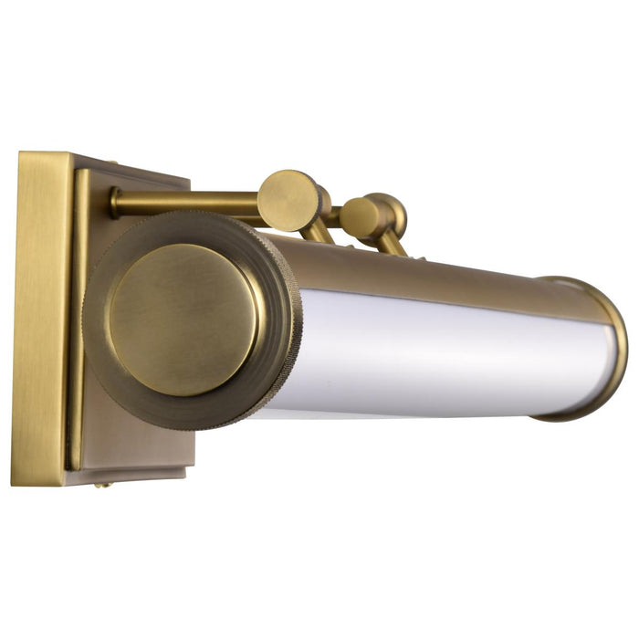 SATCO/NUVO Cora 24 Inch LED Vanity 20W 1600Lm CCT Selectable 3000K/4000K/5000K 90 CRI 120V Vintage Brass Finish Acrylic Lens (62-2372)