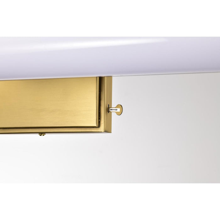 SATCO/NUVO Cora 24 Inch LED Vanity 20W 1600Lm CCT Selectable 3000K/4000K/5000K 90 CRI 120V Vintage Brass Finish Acrylic Lens (62-2372)