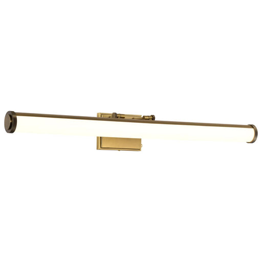 SATCO/NUVO Cora 36 Inch LED Vanity 35W 2800Lm CCT Selectable 3000K/4000K/5000K 90 CRI 120V Vintage Brass Finish Acrylic Lens (62-2377)