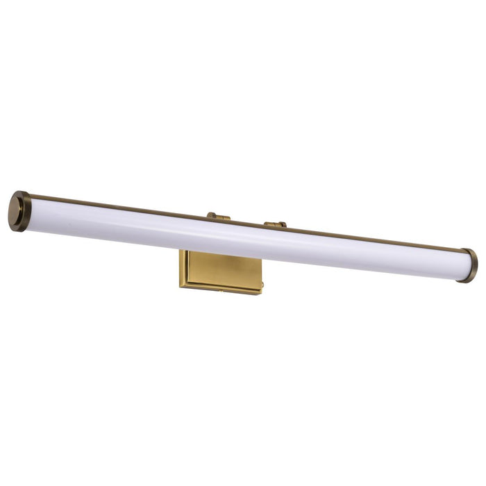 SATCO/NUVO Cora 36 Inch LED Vanity 35W 2800Lm CCT Selectable 3000K/4000K/5000K 90 CRI 120V Vintage Brass Finish Acrylic Lens (62-2377)