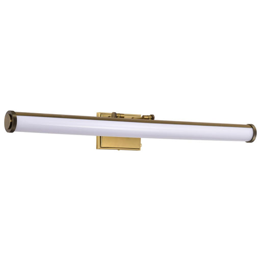 SATCO/NUVO Cora 36 Inch LED Vanity 35W 2800Lm CCT Selectable 3000K/4000K/5000K 90 CRI 120V Vintage Brass Finish Acrylic Lens (62-2377)