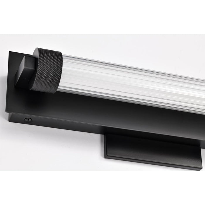 SATCO/NUVO Larissa 14 Inch LED Vanity 9W 576Lm 3000K 90 CRI 120-277V Black Finish Opaque Glass (62-2380)