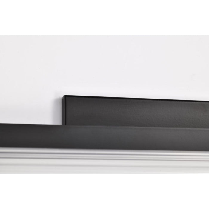 SATCO/NUVO Larissa 14 Inch LED Vanity 9W 576Lm 3000K 90 CRI 120-277V Black Finish Opaque Glass (62-2380)