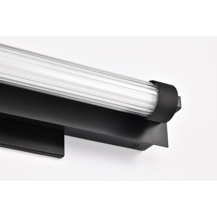 SATCO/NUVO Larissa 14 Inch LED Vanity 9W 576Lm 3000K 90 CRI 120-277V Black Finish Opaque Glass (62-2380)