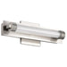 SATCO/NUVO Larissa 14 Inch LED Vanity 9W 576Lm 3000K 90 CRI 120-277V Brushed Nickel Finish Opaque Glass (62-2381)