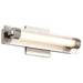 SATCO/NUVO Larissa 14 Inch LED Vanity 9W 576Lm 3000K 90 CRI 120-277V Brushed Nickel Finish Opaque Glass (62-2381)
