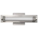 SATCO/NUVO Larissa 14 Inch LED Vanity 9W 576Lm 3000K 90 CRI 120-277V Brushed Nickel Finish Opaque Glass (62-2381)