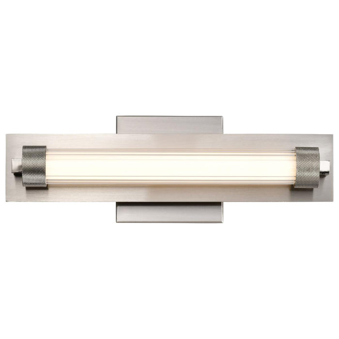 SATCO/NUVO Larissa 14 Inch LED Vanity 9W 576Lm 3000K 90 CRI 120-277V Brushed Nickel Finish Opaque Glass (62-2381)