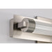 SATCO/NUVO Larissa 14 Inch LED Vanity 9W 576Lm 3000K 90 CRI 120-277V Brushed Nickel Finish Opaque Glass (62-2381)