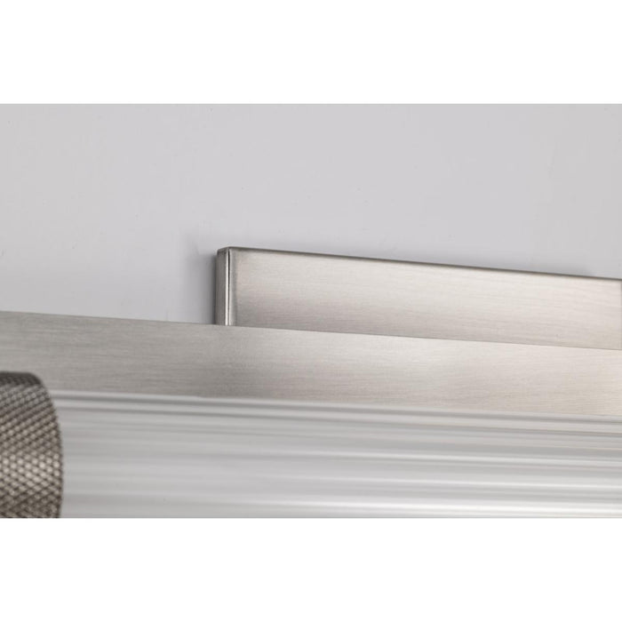 SATCO/NUVO Larissa 14 Inch LED Vanity 9W 576Lm 3000K 90 CRI 120-277V Brushed Nickel Finish Opaque Glass (62-2381)