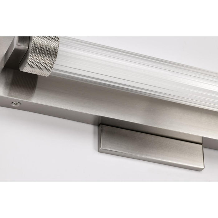 SATCO/NUVO Larissa 14 Inch LED Vanity 9W 576Lm 3000K 90 CRI 120-277V Brushed Nickel Finish Opaque Glass (62-2381)