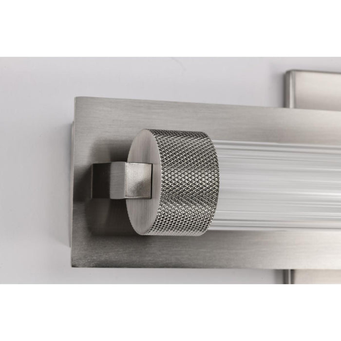 SATCO/NUVO Larissa 14 Inch LED Vanity 9W 576Lm 3000K 90 CRI 120-277V Brushed Nickel Finish Opaque Glass (62-2381)