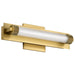 SATCO/NUVO Larissa 14 Inch LED Vanity 9W 576Lm 3000K 90 CRI 120-277V Vintage Brass Finish Opaque Glass (62-2382)