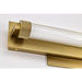 SATCO/NUVO Larissa 14 Inch LED Vanity 9W 576Lm 3000K 90 CRI 120-277V Vintage Brass Finish Opaque Glass (62-2382)
