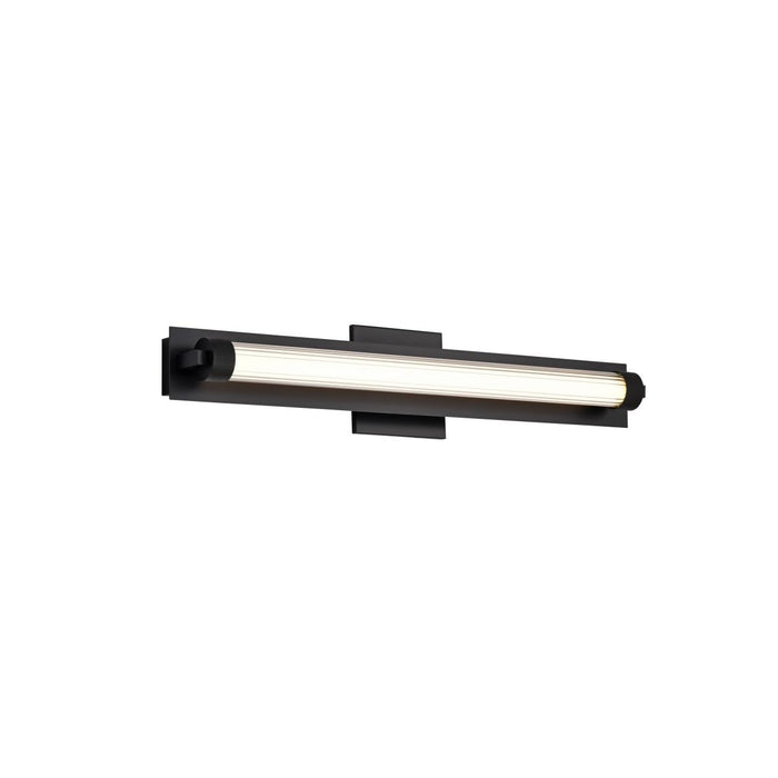 SATCO/NUVO Larissa 24 Inch LED Vanity 13W 810Lm 3000K 90 CRI 120-277V Black Finish Opaque Glass (62-2385)