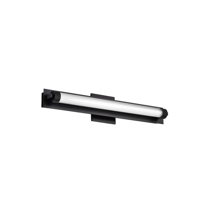 SATCO/NUVO Larissa 24 Inch LED Vanity 13W 810Lm 3000K 90 CRI 120-277V Black Finish Opaque Glass (62-2385)