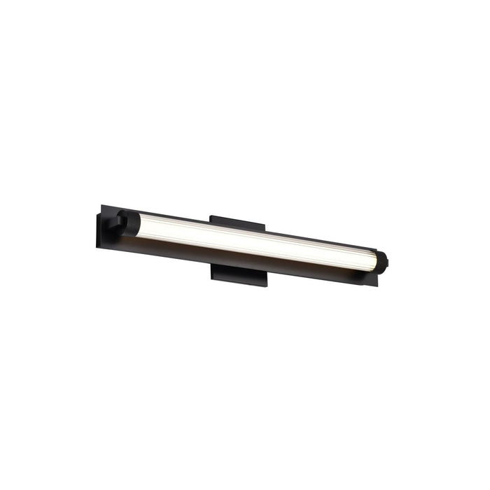 SATCO/NUVO Larissa 24 Inch LED Vanity 13W 810Lm 3000K 90 CRI 120-277V Black Finish Opaque Glass (62-2385)