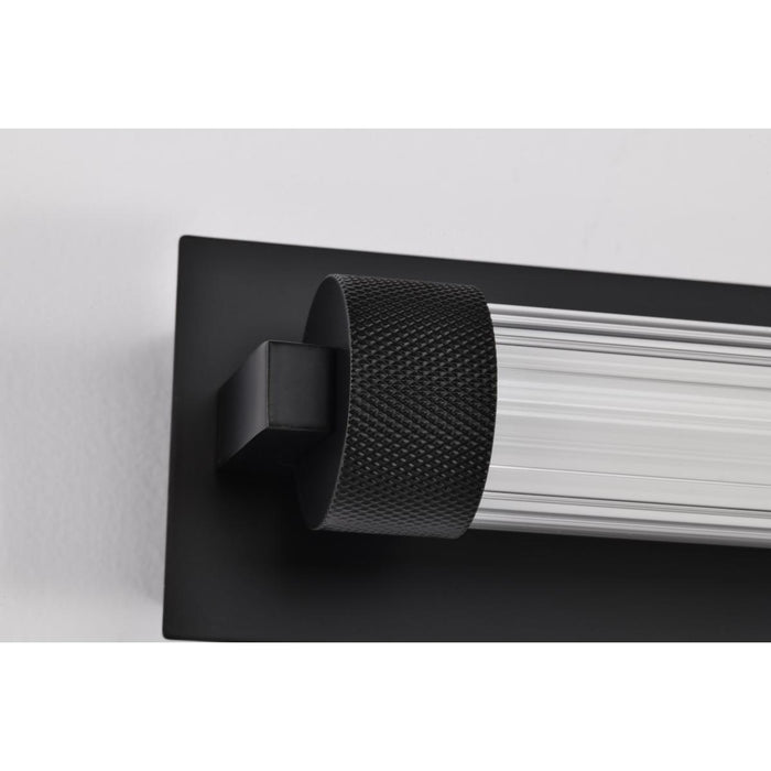 SATCO/NUVO Larissa 24 Inch LED Vanity 13W 810Lm 3000K 90 CRI 120-277V Black Finish Opaque Glass (62-2385)