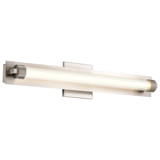 SATCO/NUVO Larissa 24 Inch LED Vanity 13W 810Lm 3000K 90 CRI 120-277V Brushed Nickel Finish Opaque Glass (62-2386)