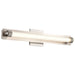 SATCO/NUVO Larissa 24 Inch LED Vanity 13W 810Lm 3000K 90 CRI 120-277V Brushed Nickel Finish Opaque Glass (62-2386)