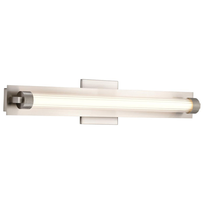 SATCO/NUVO Larissa 24 Inch LED Vanity 13W 810Lm 3000K 90 CRI 120-277V Brushed Nickel Finish Opaque Glass (62-2386)