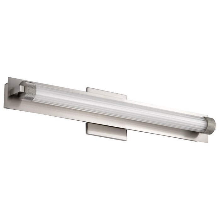 SATCO/NUVO Larissa 24 Inch LED Vanity 13W 810Lm 3000K 90 CRI 120-277V Brushed Nickel Finish Opaque Glass (62-2386)