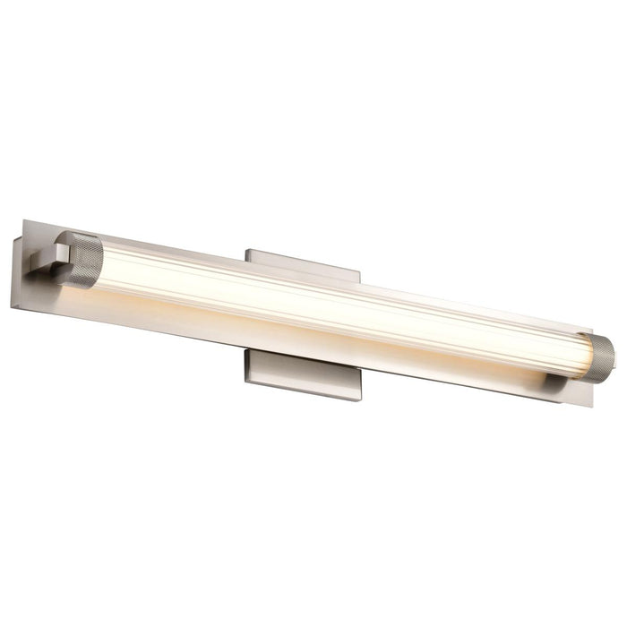 SATCO/NUVO Larissa 24 Inch LED Vanity 13W 810Lm 3000K 90 CRI 120-277V Brushed Nickel Finish Opaque Glass (62-2386)