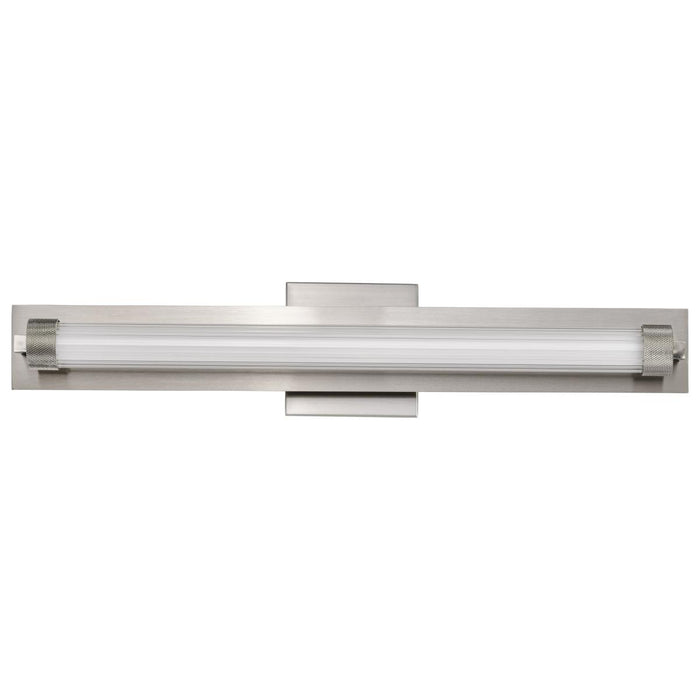 SATCO/NUVO Larissa 24 Inch LED Vanity 13W 810Lm 3000K 90 CRI 120-277V Brushed Nickel Finish Opaque Glass (62-2386)