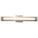 SATCO/NUVO Larissa 24 Inch LED Vanity 13W 810Lm 3000K 90 CRI 120-277V Brushed Nickel Finish Opaque Glass (62-2386)