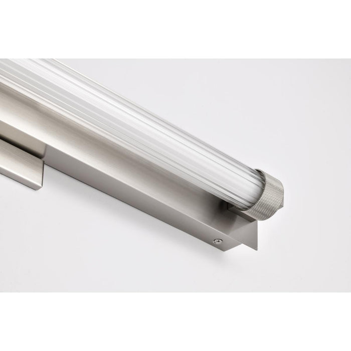 SATCO/NUVO Larissa 24 Inch LED Vanity 13W 810Lm 3000K 90 CRI 120-277V Brushed Nickel Finish Opaque Glass (62-2386)