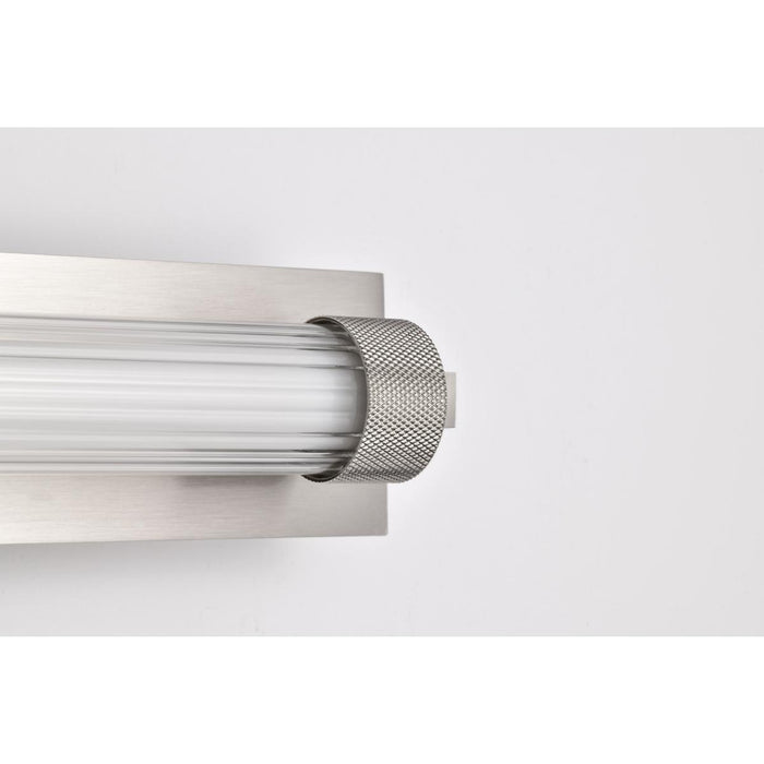 SATCO/NUVO Larissa 24 Inch LED Vanity 13W 810Lm 3000K 90 CRI 120-277V Brushed Nickel Finish Opaque Glass (62-2386)