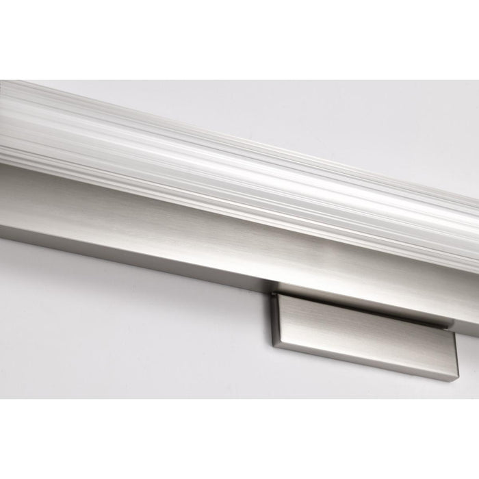 SATCO/NUVO Larissa 24 Inch LED Vanity 13W 810Lm 3000K 90 CRI 120-277V Brushed Nickel Finish Opaque Glass (62-2386)