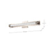 SATCO/NUVO Larissa 24 Inch LED Vanity 13W 810Lm 3000K 90 CRI 120-277V Brushed Nickel Finish Opaque Glass (62-2386)