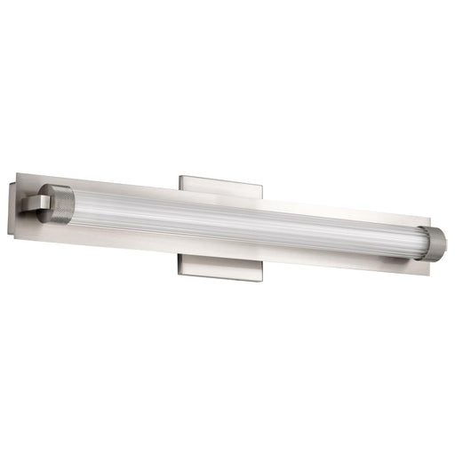 SATCO/NUVO Larissa 24 Inch LED Vanity 13W 810Lm 3000K 90 CRI 120-277V Brushed Nickel Finish Opaque Glass (62-2386)