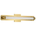 SATCO/NUVO Larissa 24 Inch LED Vanity 13W 810Lm 3000K 90 CRI 120-277V Vintage Brass Finish Opaque Glass (62-2387)