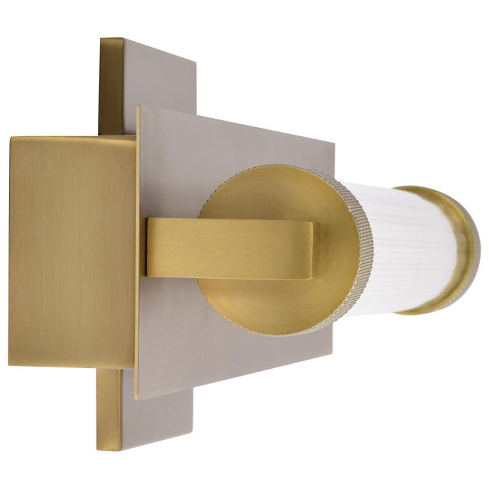 SATCO/NUVO Larissa 24 Inch LED Vanity 13W 810Lm 3000K 90 CRI 120-277V Vintage Brass Finish Opaque Glass (62-2387)