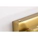 SATCO/NUVO Larissa 24 Inch LED Vanity 13W 810Lm 3000K 90 CRI 120-277V Vintage Brass Finish Opaque Glass (62-2387)