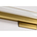 SATCO/NUVO Larissa 24 Inch LED Vanity 13W 810Lm 3000K 90 CRI 120-277V Vintage Brass Finish Opaque Glass (62-2387)