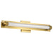 SATCO/NUVO Larissa 24 Inch LED Vanity 13W 810Lm 3000K 90 CRI 120-277V Vintage Brass Finish Opaque Glass (62-2387)
