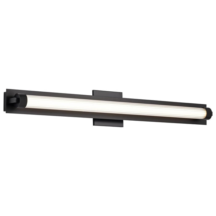 SATCO/NUVO Larissa 32 Inch LED Vanity 19W 1170Lm 3000K 90 CRI 120-277V Black Finish Opaque Glass (62-2390)