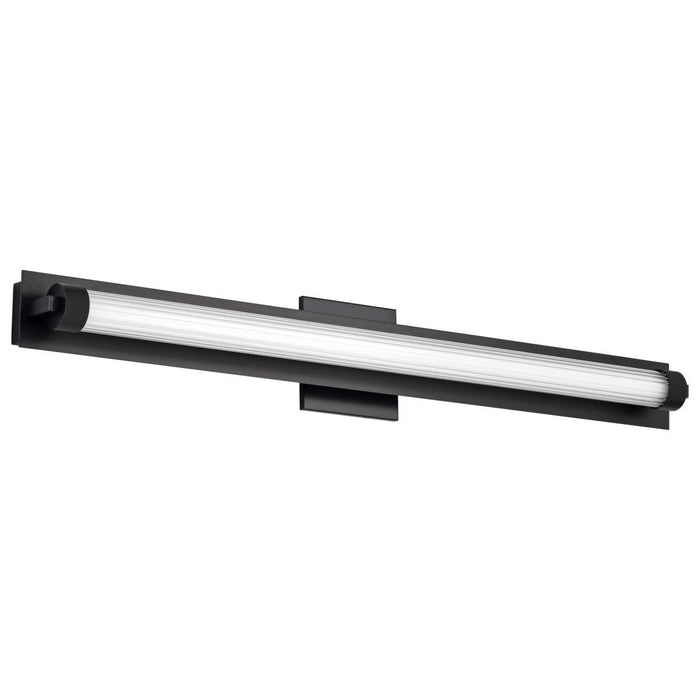 SATCO/NUVO Larissa 32 Inch LED Vanity 19W 1170Lm 3000K 90 CRI 120-277V Black Finish Opaque Glass (62-2390)