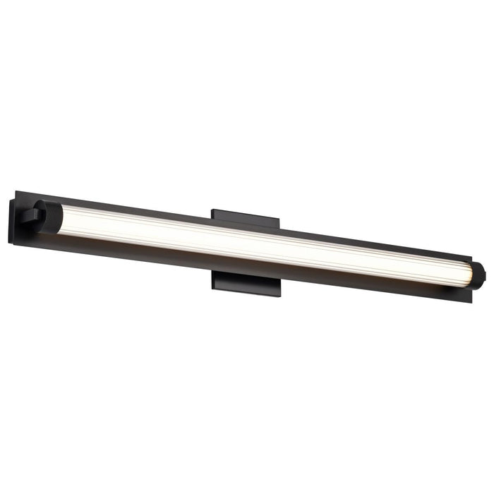 SATCO/NUVO Larissa 32 Inch LED Vanity 19W 1170Lm 3000K 90 CRI 120-277V Black Finish Opaque Glass (62-2390)
