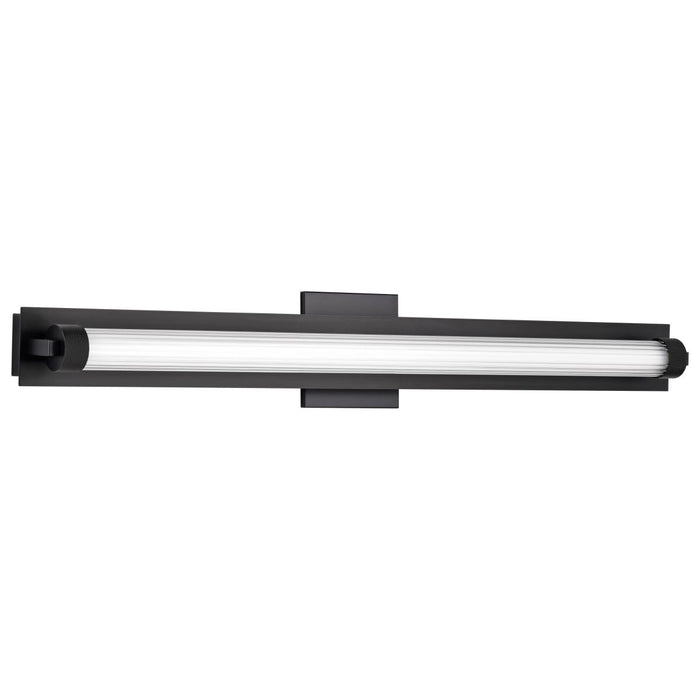 SATCO/NUVO Larissa 32 Inch LED Vanity 19W 1170Lm 3000K 90 CRI 120-277V Black Finish Opaque Glass (62-2390)