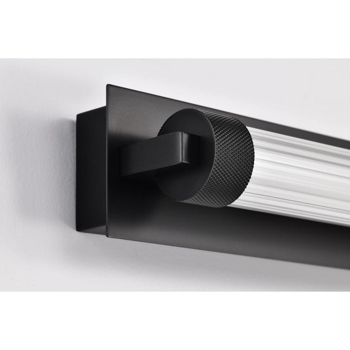 SATCO/NUVO Larissa 32 Inch LED Vanity 19W 1170Lm 3000K 90 CRI 120-277V Black Finish Opaque Glass (62-2390)