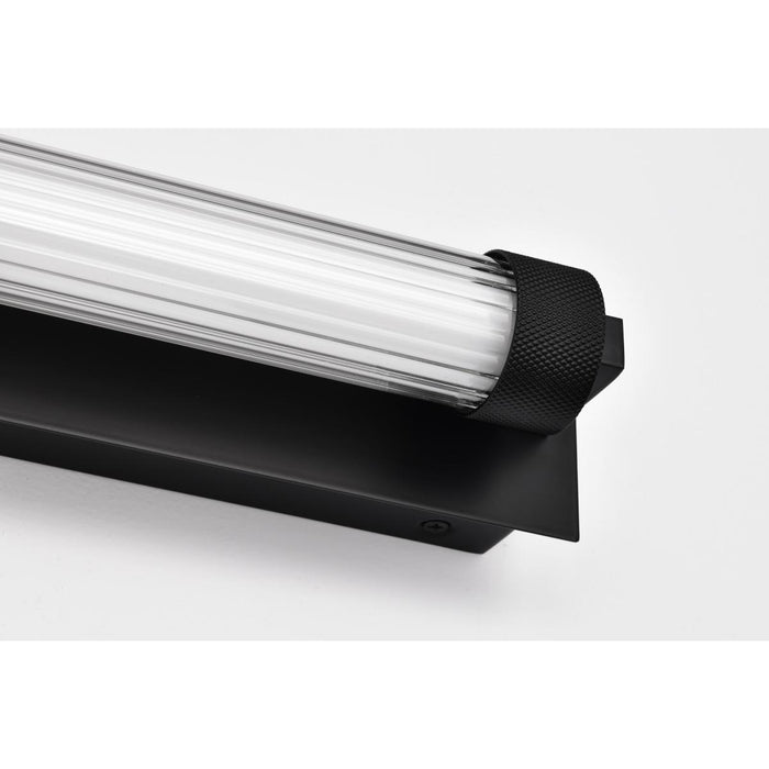 SATCO/NUVO Larissa 32 Inch LED Vanity 19W 1170Lm 3000K 90 CRI 120-277V Black Finish Opaque Glass (62-2390)