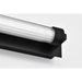 SATCO/NUVO Larissa 32 Inch LED Vanity 19W 1170Lm 3000K 90 CRI 120-277V Black Finish Opaque Glass (62-2390)